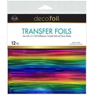 iCraft Deco Foil Transfer Sheets - Prismatic Rainbow